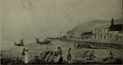 Marine Parade and Baths - 1812 - Hastings of Bygone Days and the Present